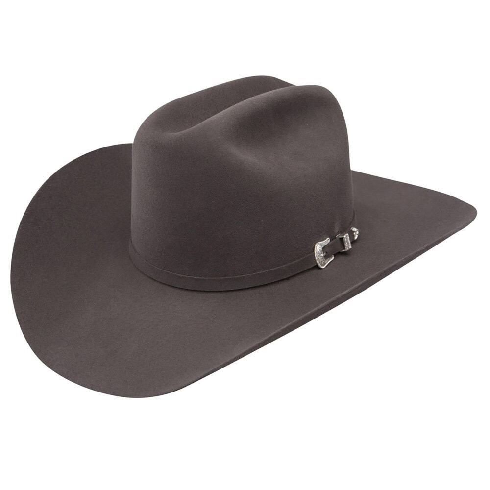 Resistol Tucker 3X Wool Felt Cowboy Hat Granite Grey Size 7 1/4 Gently Used